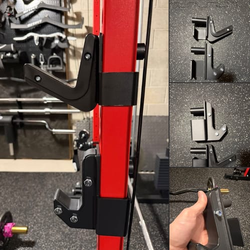 Customer photo review of RitFit Upgraded Sandwich J-Hooks for 2" X 2" Racks