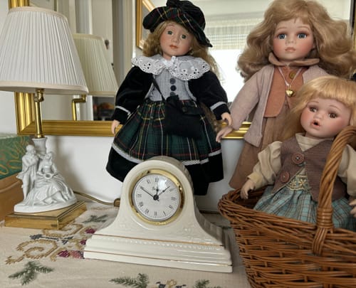 Customer photo review of Belleek Classic Celtic Mantel Clock