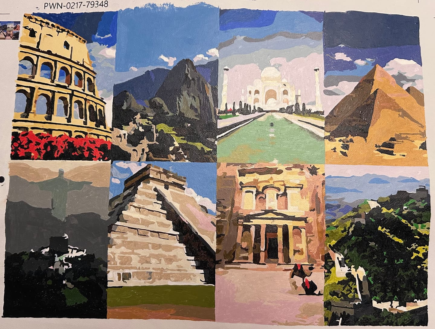 Customer photo review of Custom Paint by Numbers Kit