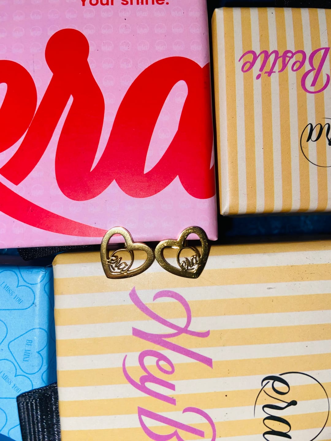 Customer photo review of Gold Thando Studs