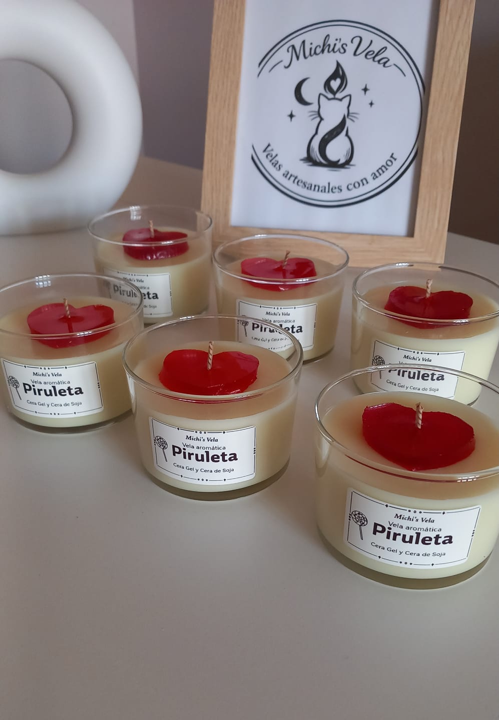 Customer photo review of Colorante líquido para velas ROJO TOMATE