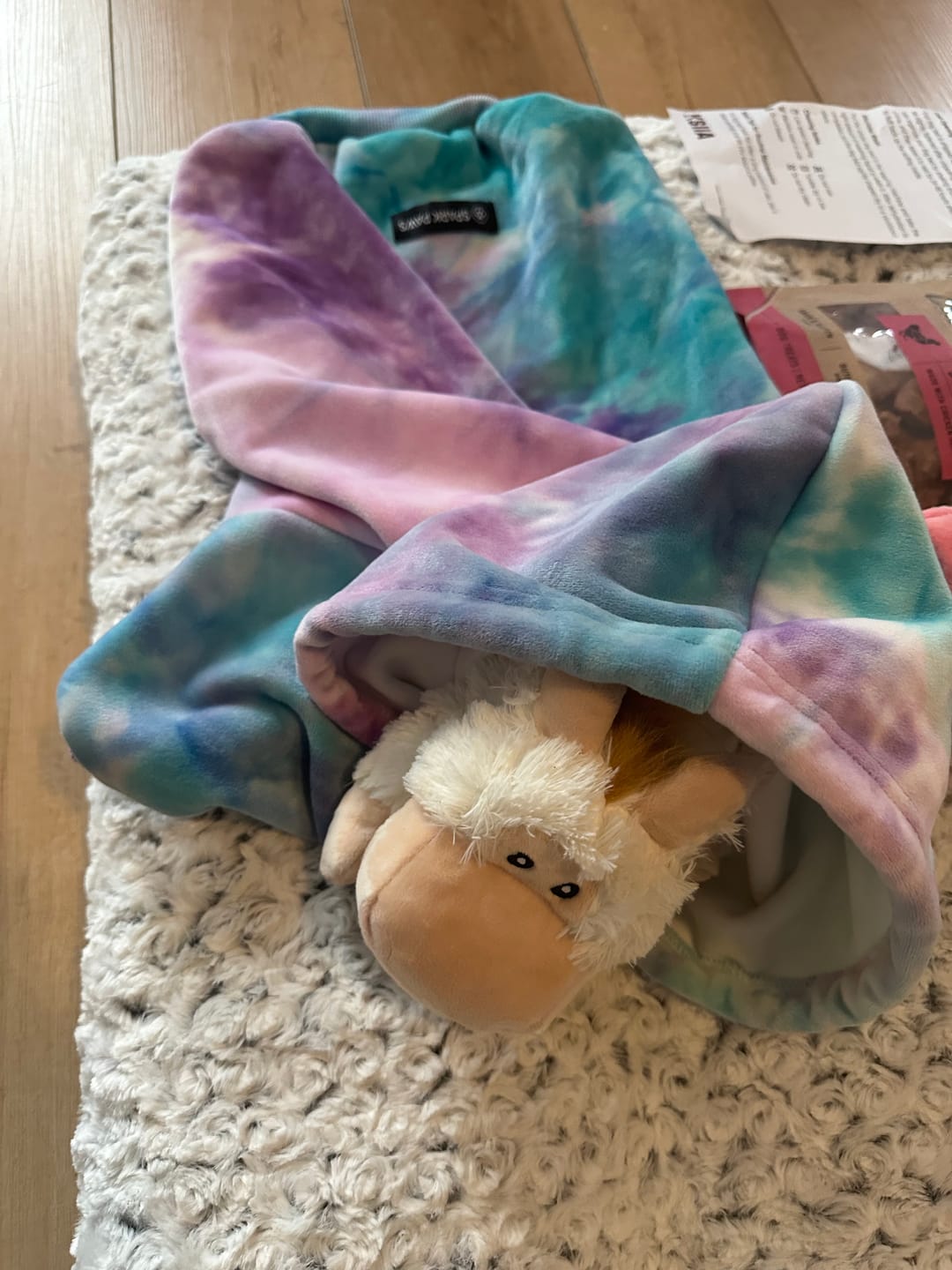 Customer photo review of Velvet Dog Hoodie - 90s Retro