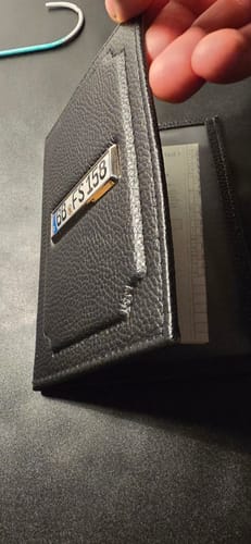Customer photo review of Fahrzeugschein Hülle mit Deutschland Kennzeichen