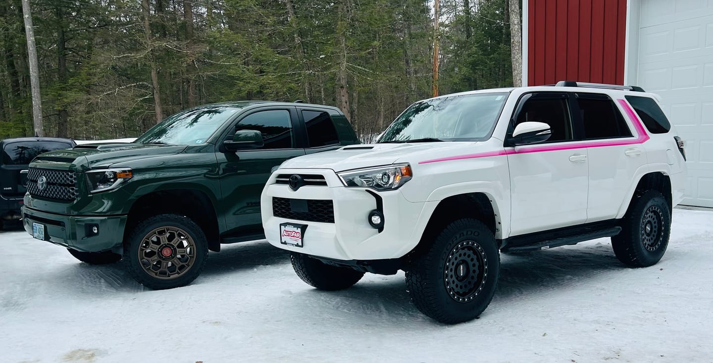 Customer photo review of 40th Anniversary PINK Edition - Toyota 4Runner Decal