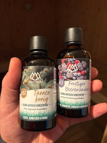 Customer photo review of Sauna Aufguss Konzentrat #3 Frostiger Beerentraum