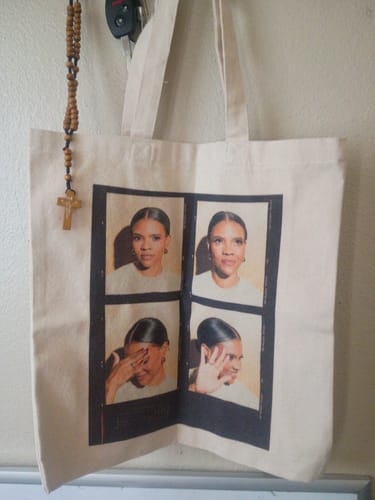 Customer photo review of Strike A Pose Tote Bag