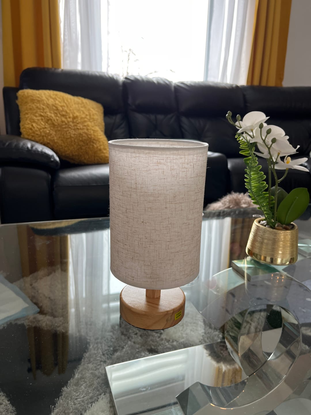 Customer photo review of Nordic Linen Table Lamp