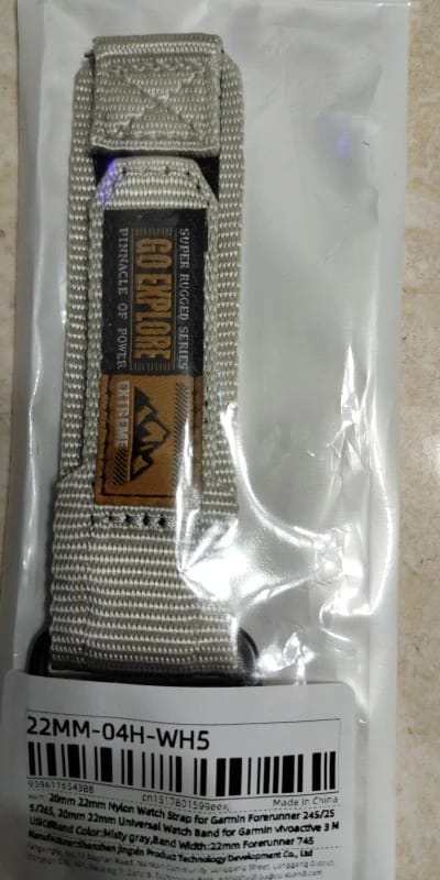 Customer photo review of COROS Watch Band Nylon Replacement Strap, Unisex, Adjustable