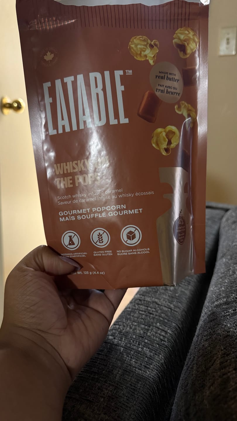 Customer photo review of Whisky on the Pops (125g) - Scotch Infused Caramel Popcorn