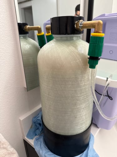 Customer photo review of Shower Softener Recharge Pump Kit