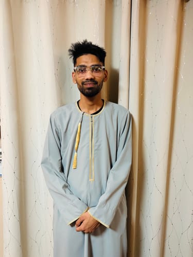 Customer photo review of Omani Thobe - Dove Grey
