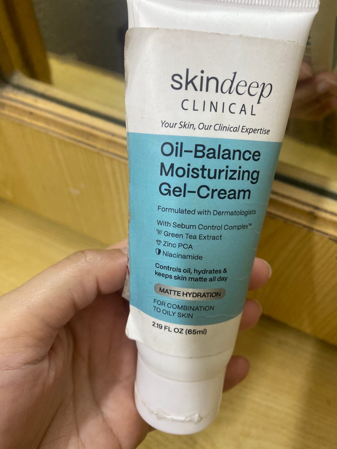 Customer photo review of Oil-Balance Moisturizing Gel-Cream
