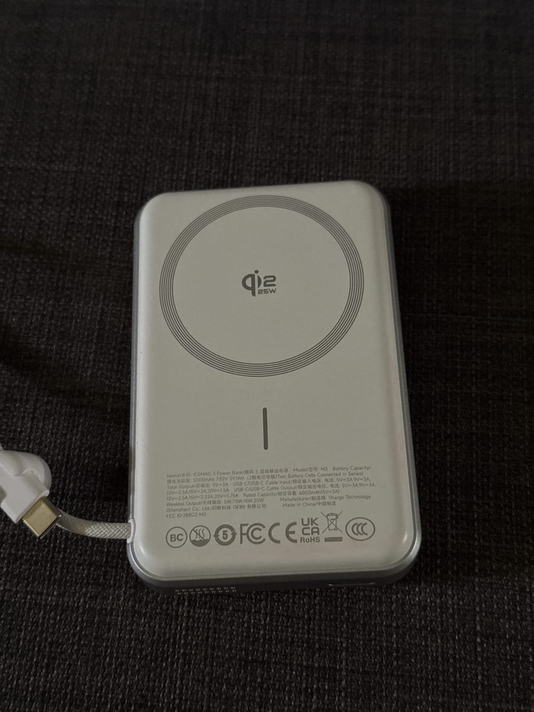 Customer photo review of Sharge ICEMAG 3 (10,000mAh 3A 35W Qi2 Wireless)