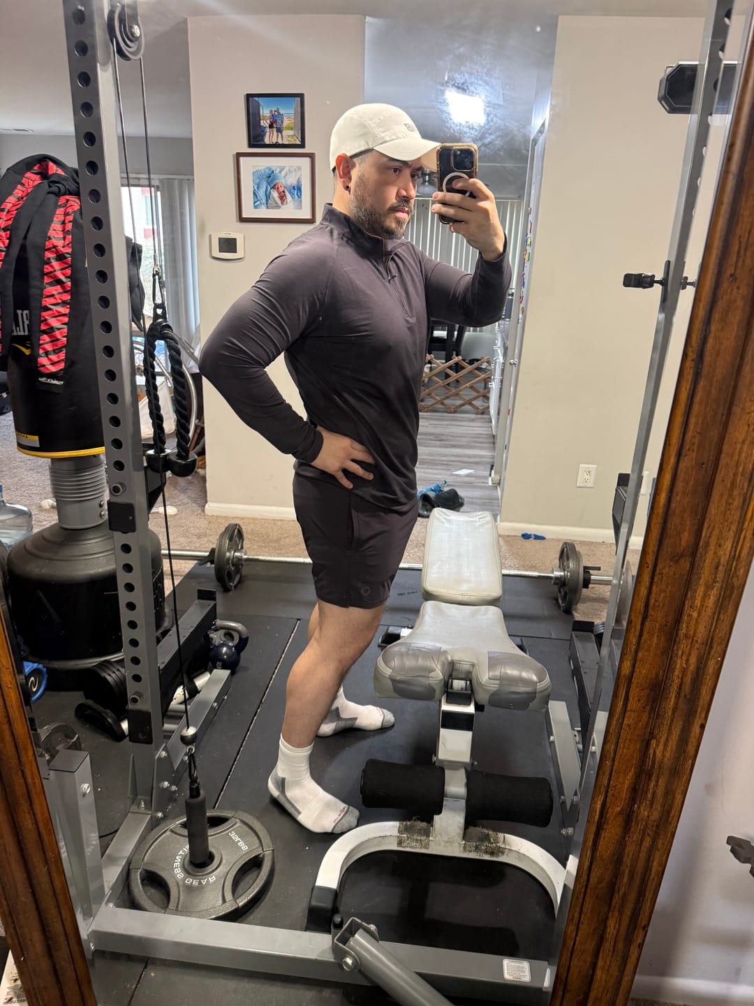Customer photo review of Core Hybrid Shorts 5" Inseam