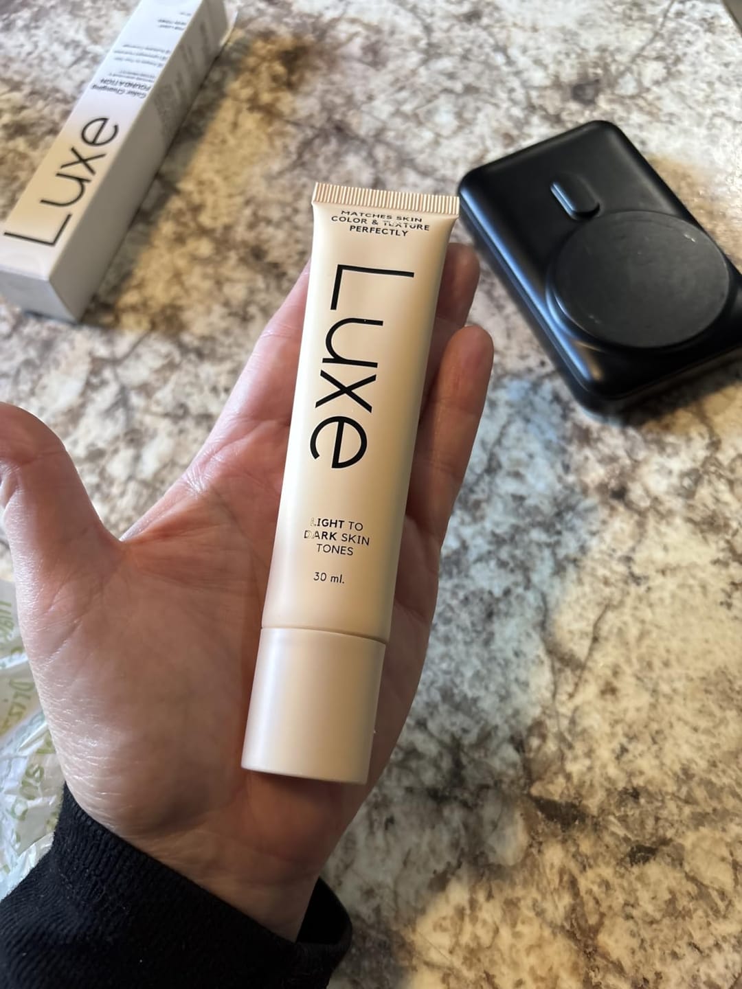 Customer photo review of Luxe™ - Farbanpassende Foundation