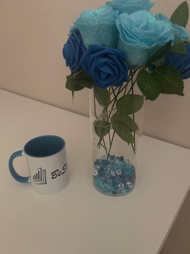 Customer photo review of TassenExpress - Becher Keramik Tasse mit Logo bedruckt 325ml Firmenlogo