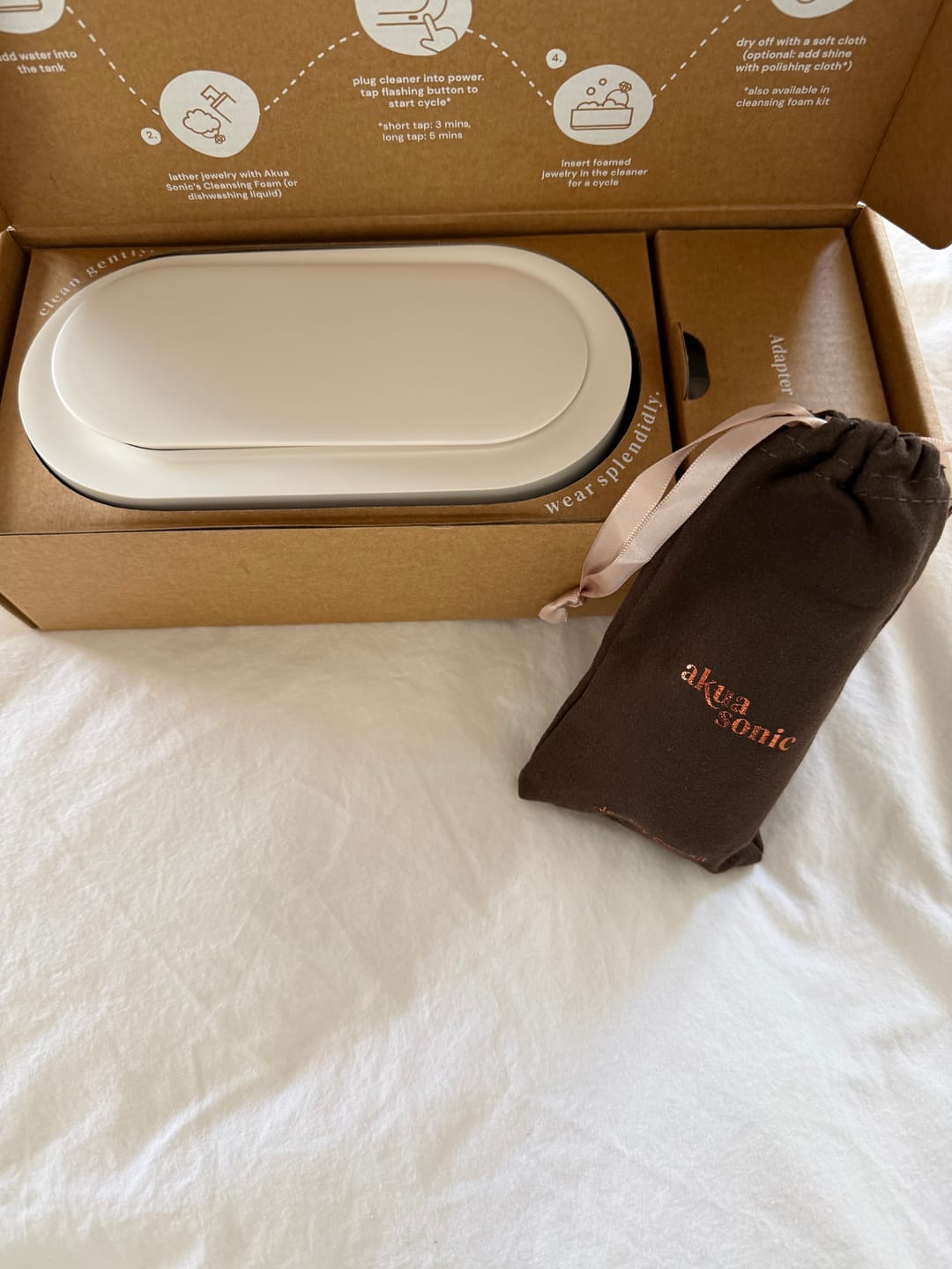 Customer photo review of akua sonic cleaner