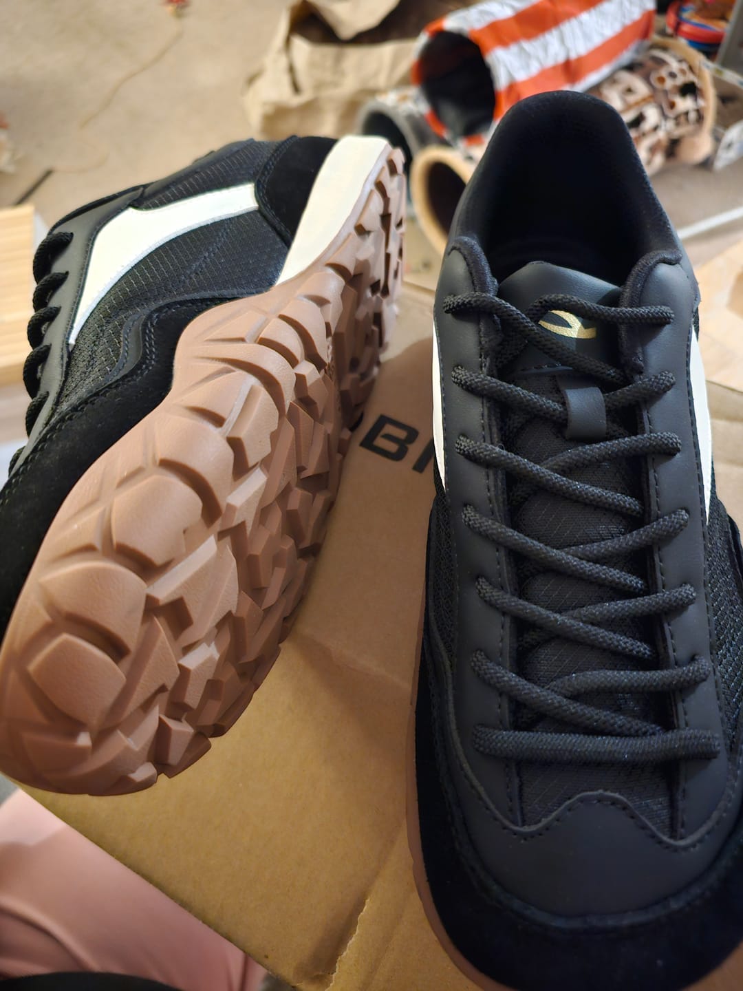 Customer photo review of Hollow -  Wide Toe Sneakers