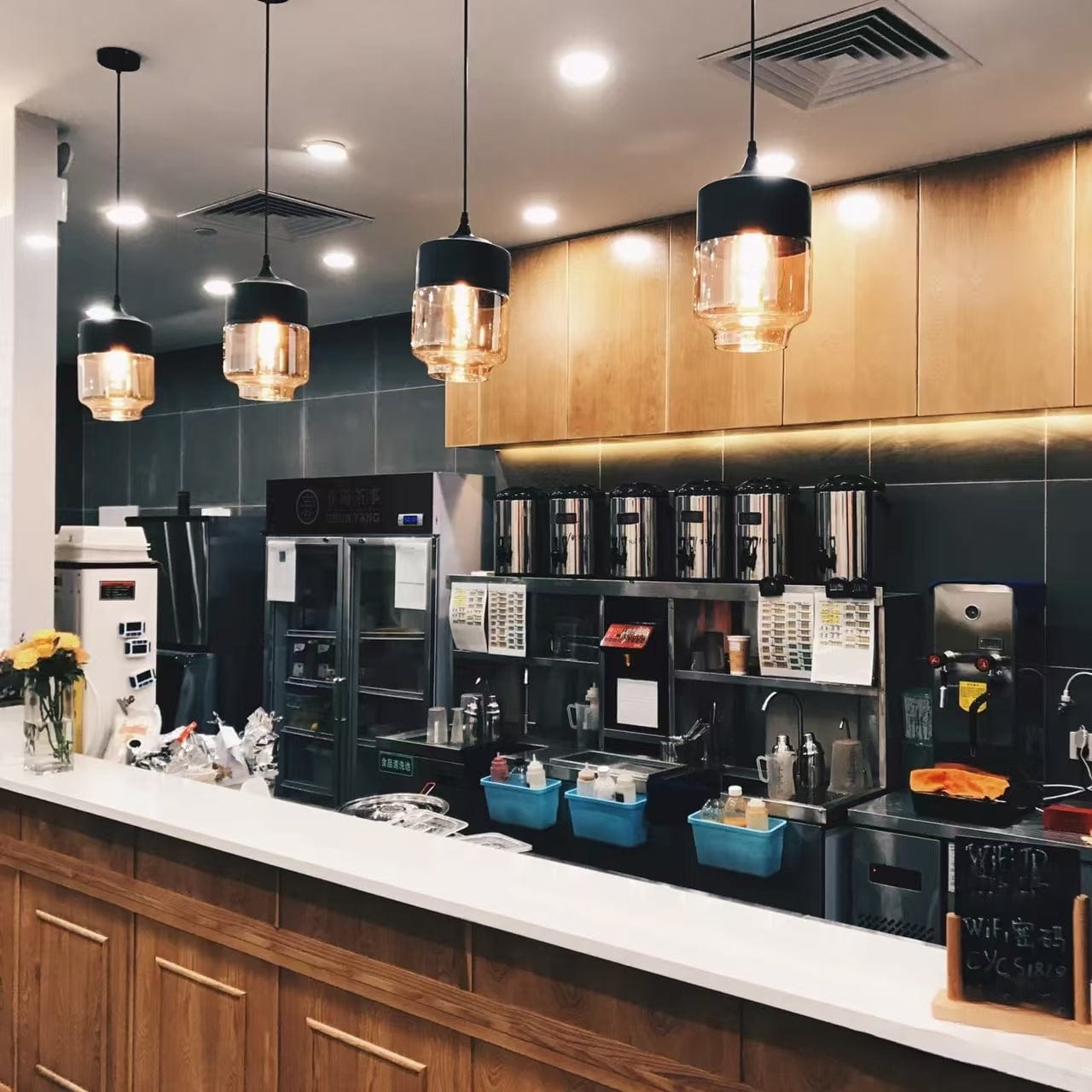 Customer photo review of Umbra Quartet Pendant Light