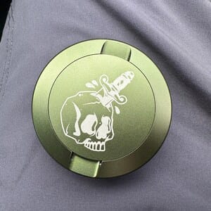 Customer photo review of Custom Laser-Engraved Pouch Can