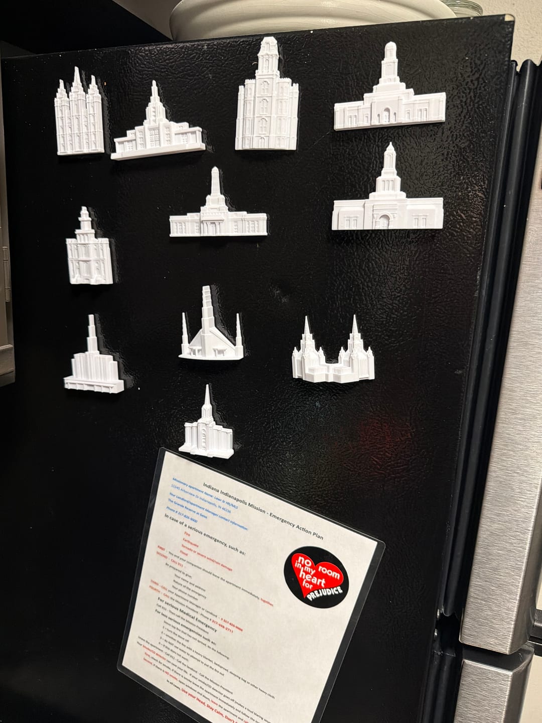 Customer photo review of Indianapolis Indiana Temple Magnet