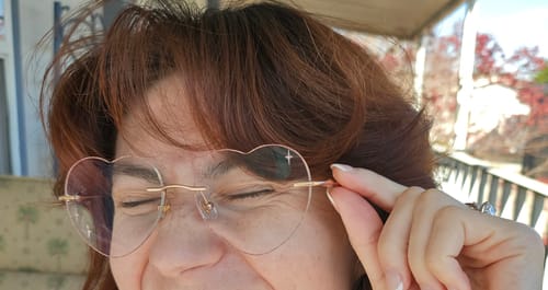 Customer photo review of Amora Eyeglasses