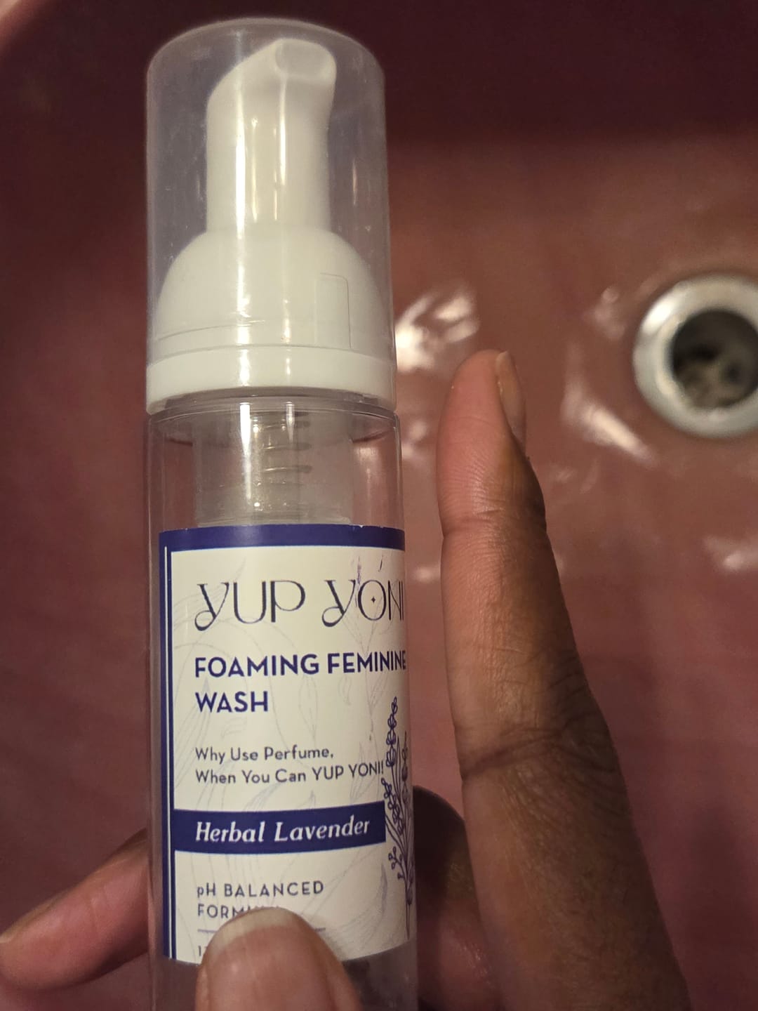 Customer photo review of Yup Yoni Foaming Feminine Wash