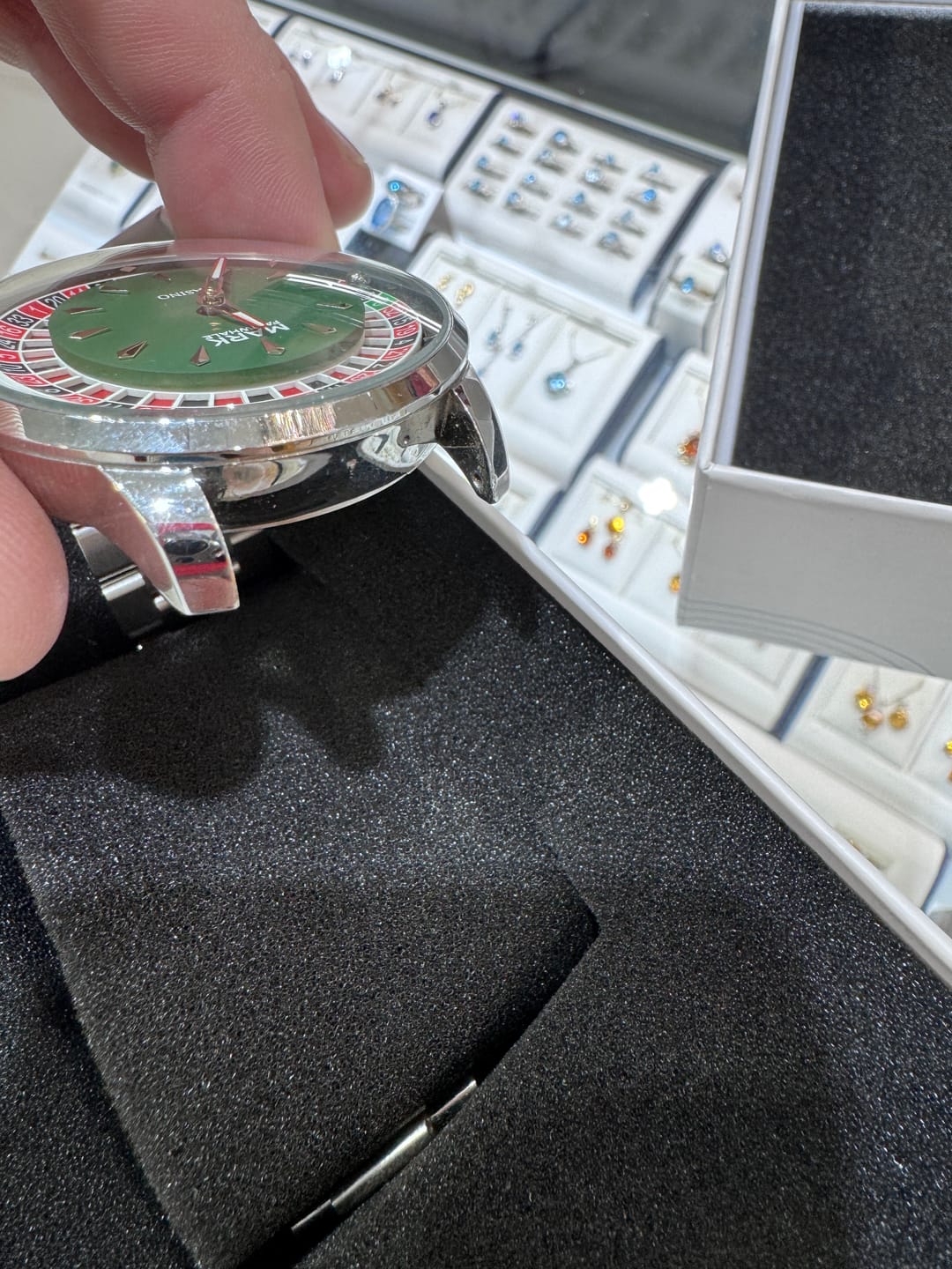 Customer photo review of Mark Fairwhale 5031 ROULEX Casino Watch – Luxury Roulette Timepiece
