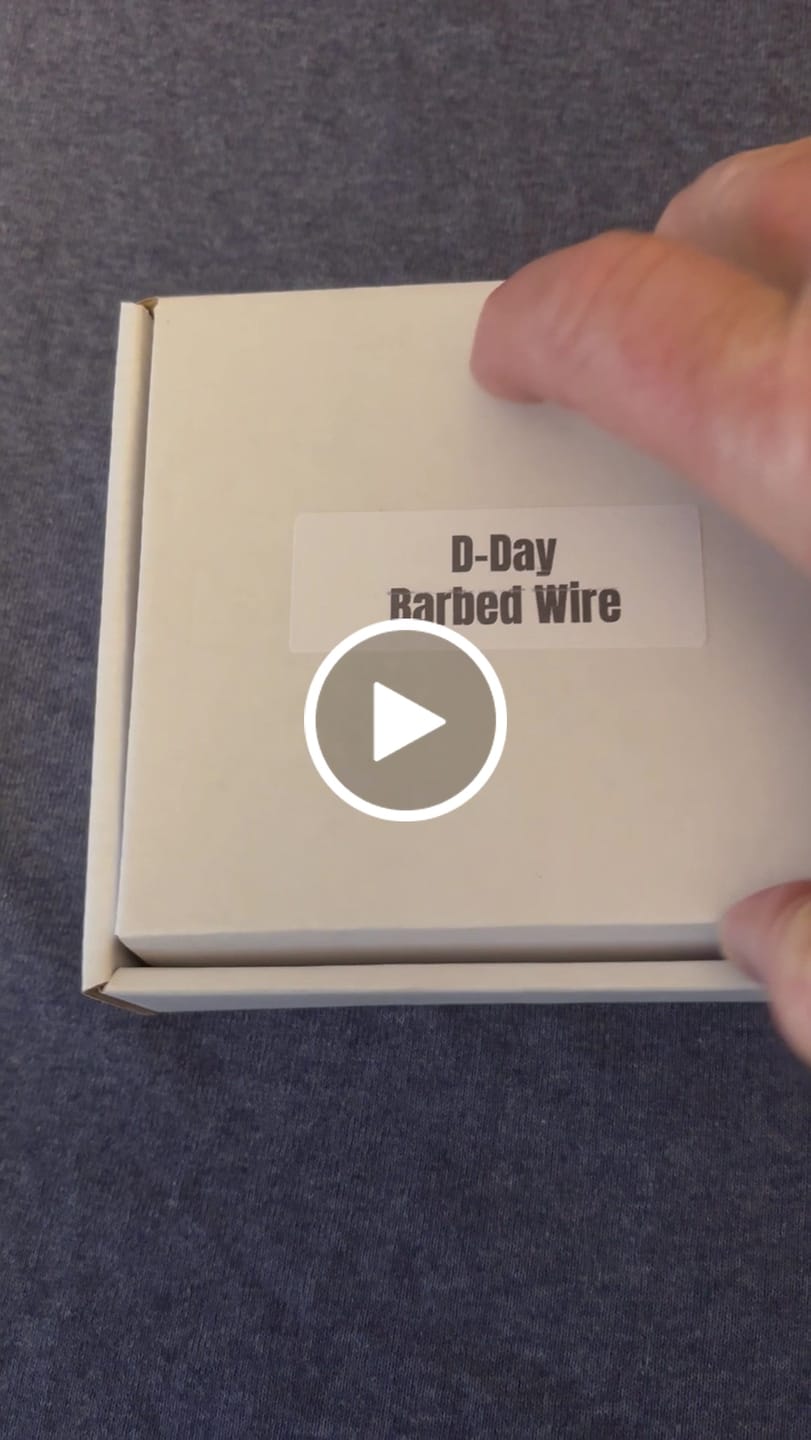Customer video review of D-Day Barbed Wire Artifact Display