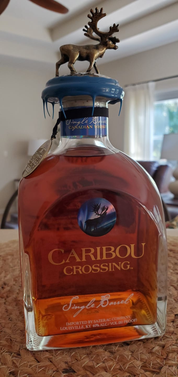 Customer photo review of Caribou Crossing Single Barrel Canadian Whisky W/ Gift Box