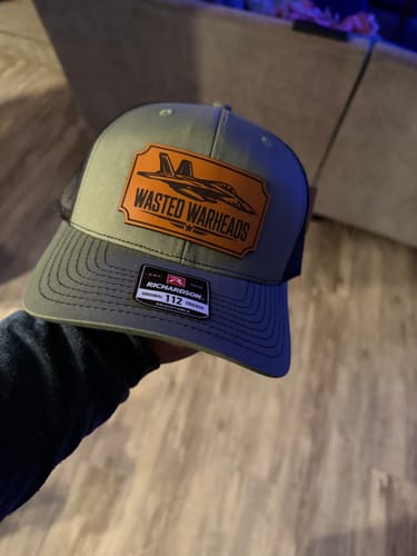 Customer photo review of Premium Custom Leather Patch Hats (Wholesale)