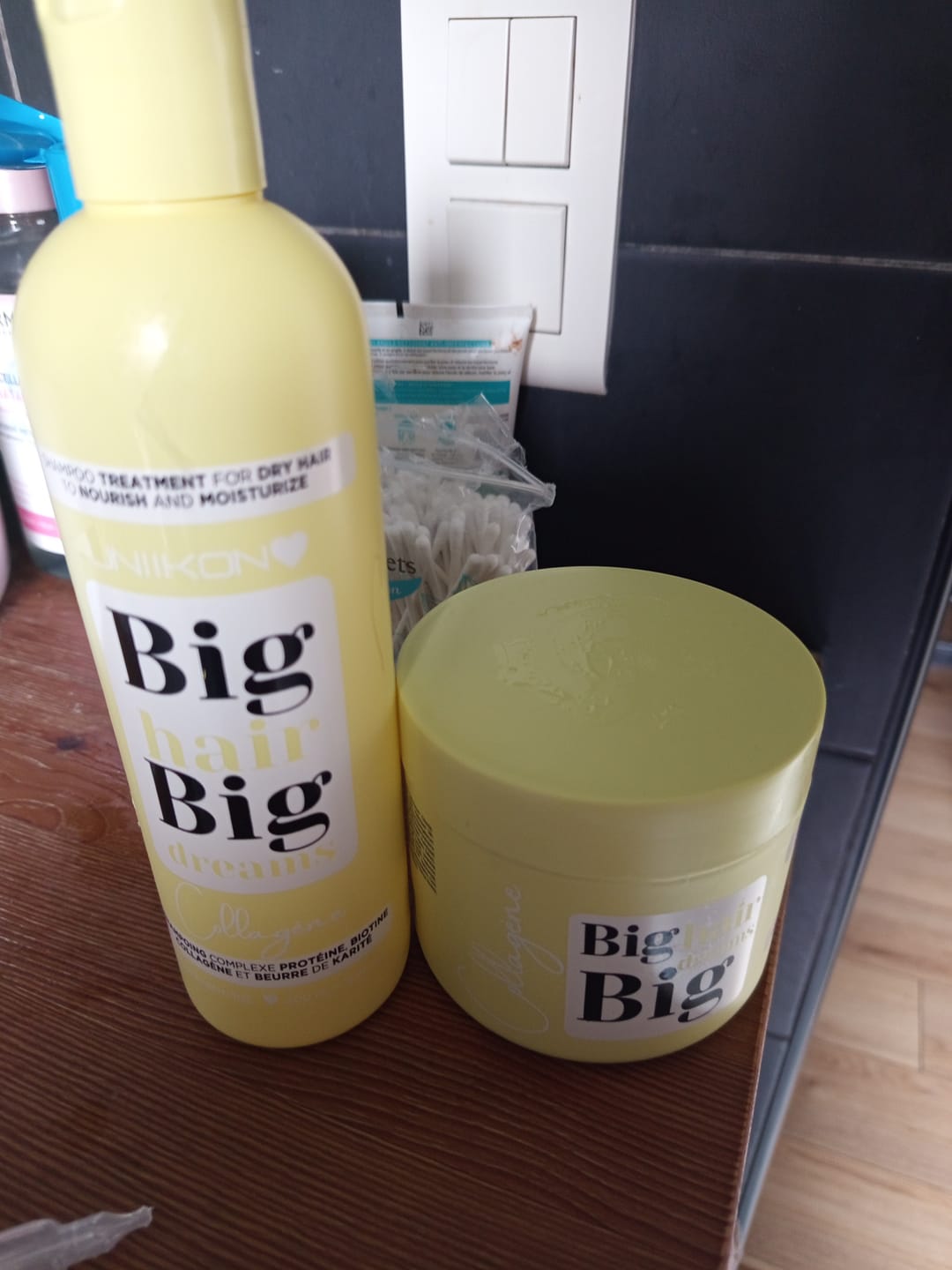 Customer photo review of Gamme Collagène - Kit complet - Shampooing, masque et leave-in