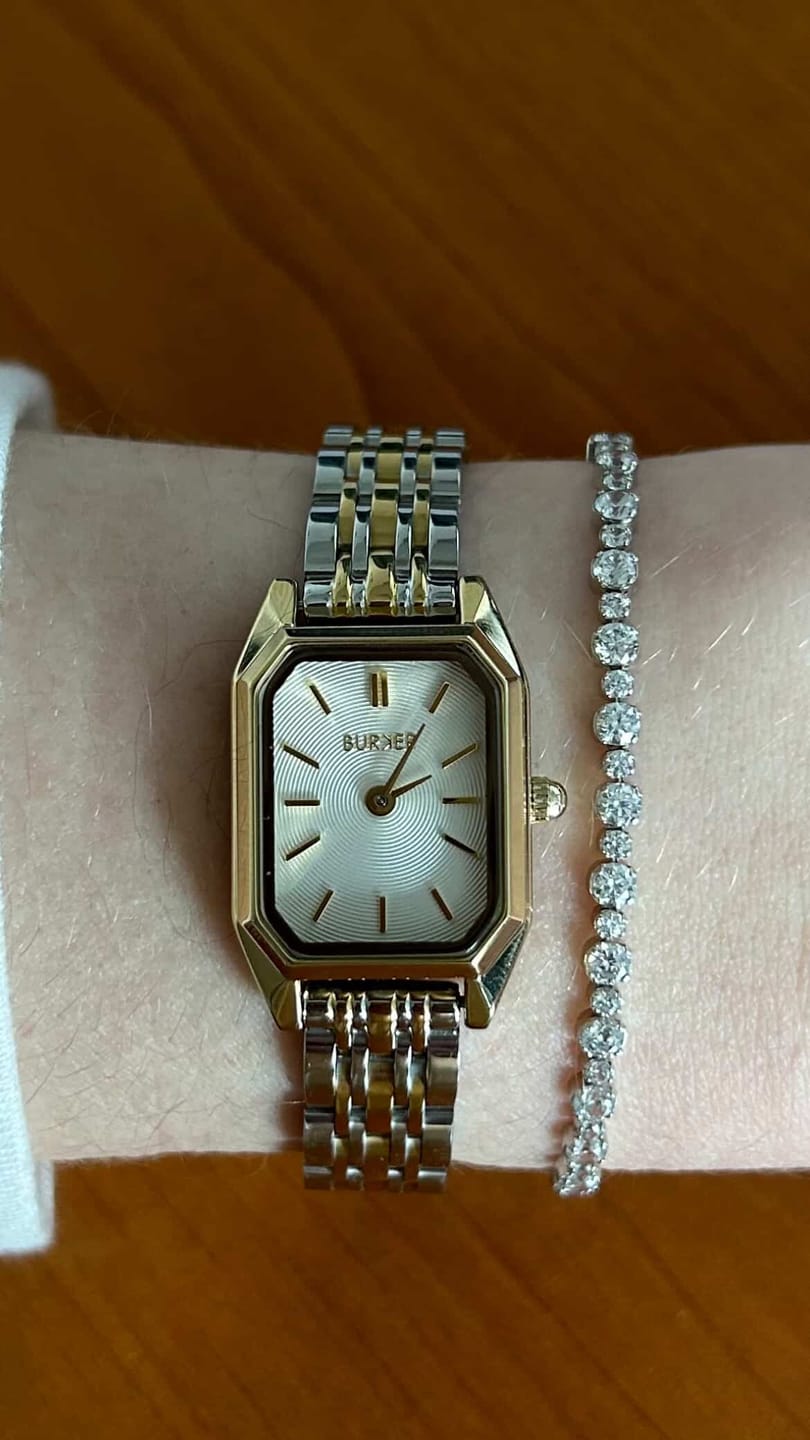 Customer photo review of Isabell Petite Gold Silver
