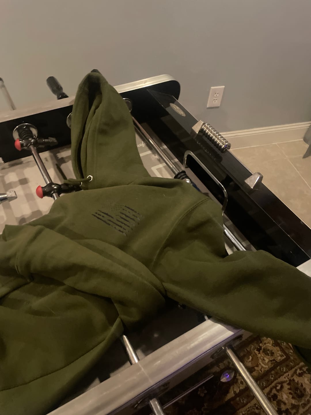 Customer photo review of Camo American Flag Hoodie