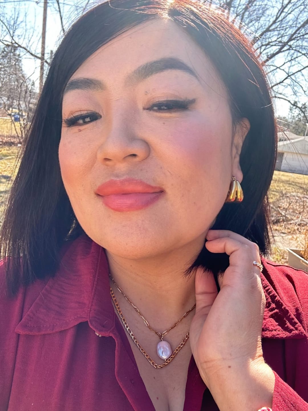 Customer photo review of Deya Earrings (Bundle)