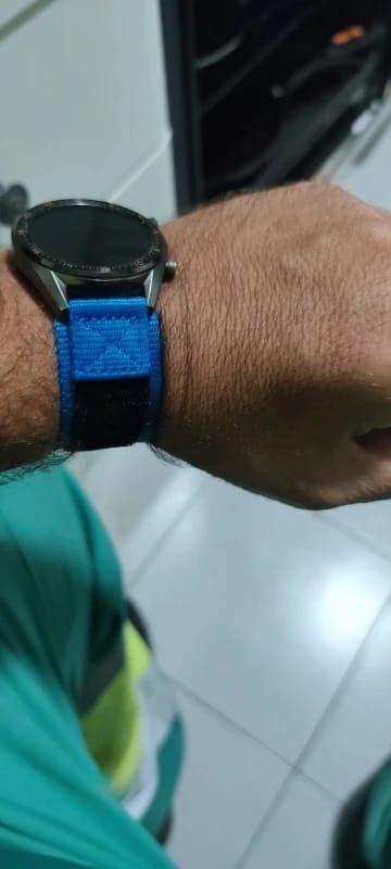 Customer photo review of COROS Watch Band Nylon Replacement Strap, Unisex, Adjustable
