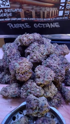 Customer photo review of Purple Octane THCA Flower
