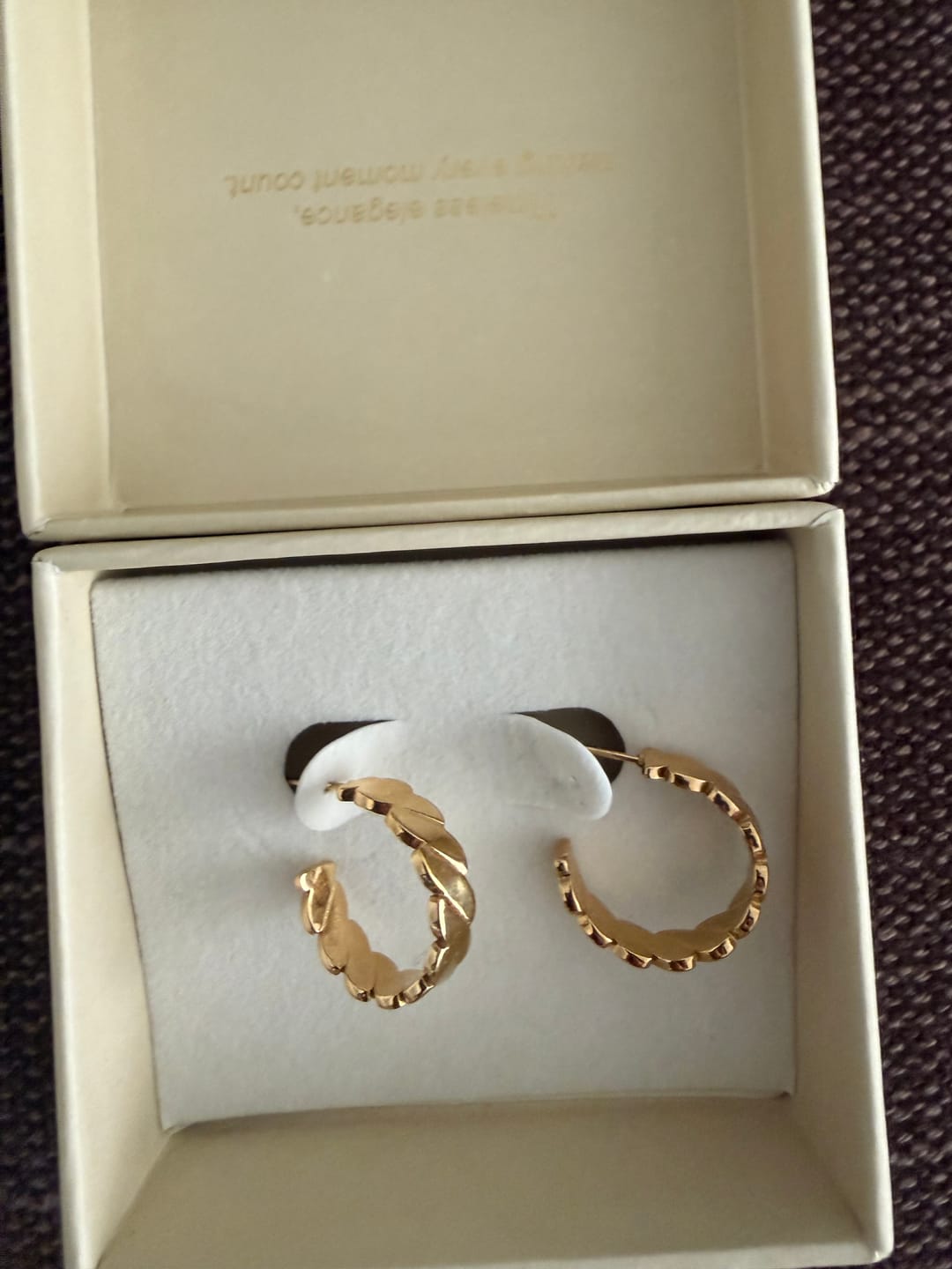 Customer photo review of Hillary Earrings