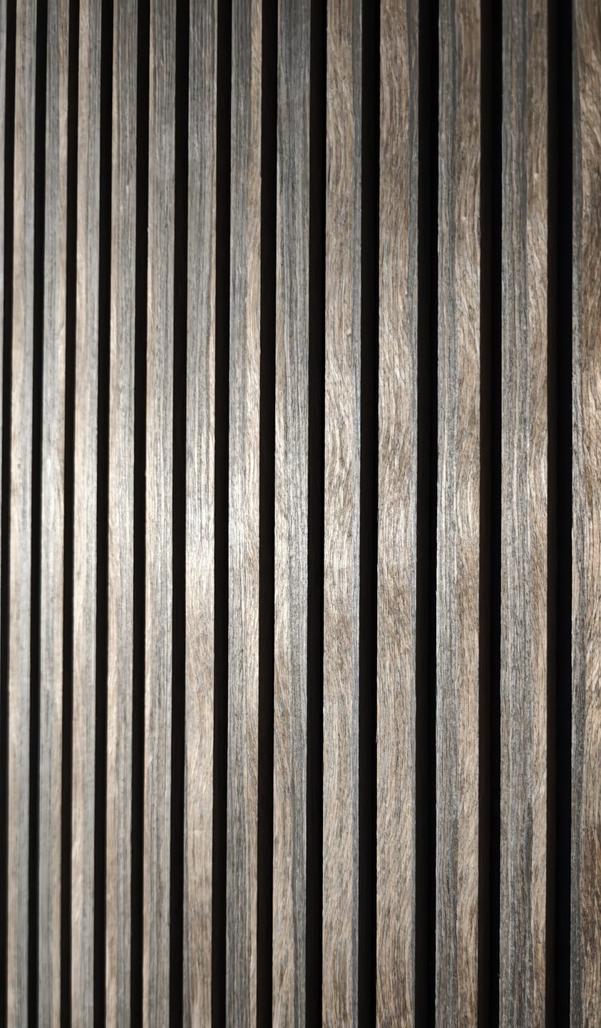 Customer photo review of Wooden Wall Panel | Smoked Oak | Premium 3-sided Wood Veneer