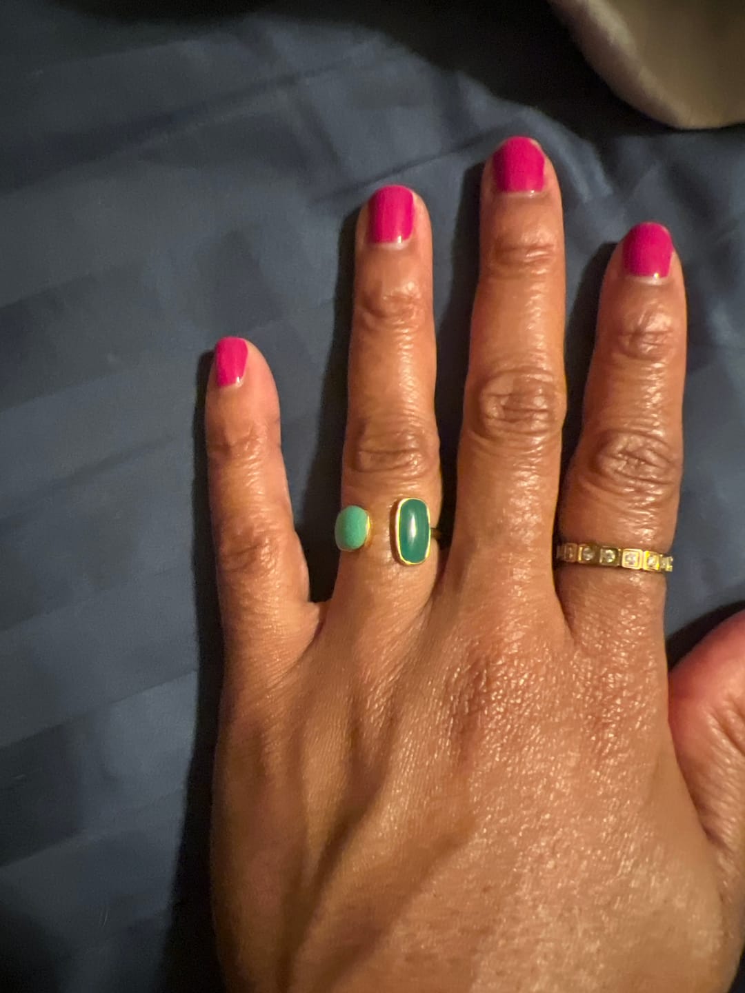 Customer photo review of Green Willow Wrap Ring