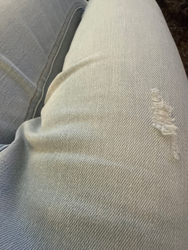Customer photo review of Jeans Baloon brillantinato - rosa