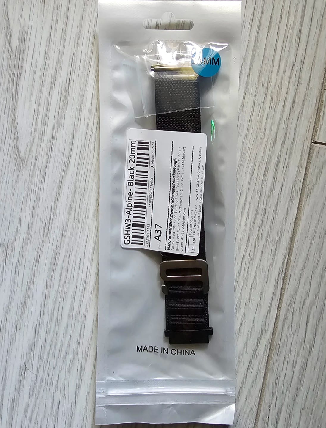 Customer photo review of COROS Nylon Band Strap For Smartwatch - Breathable Sport Loop
