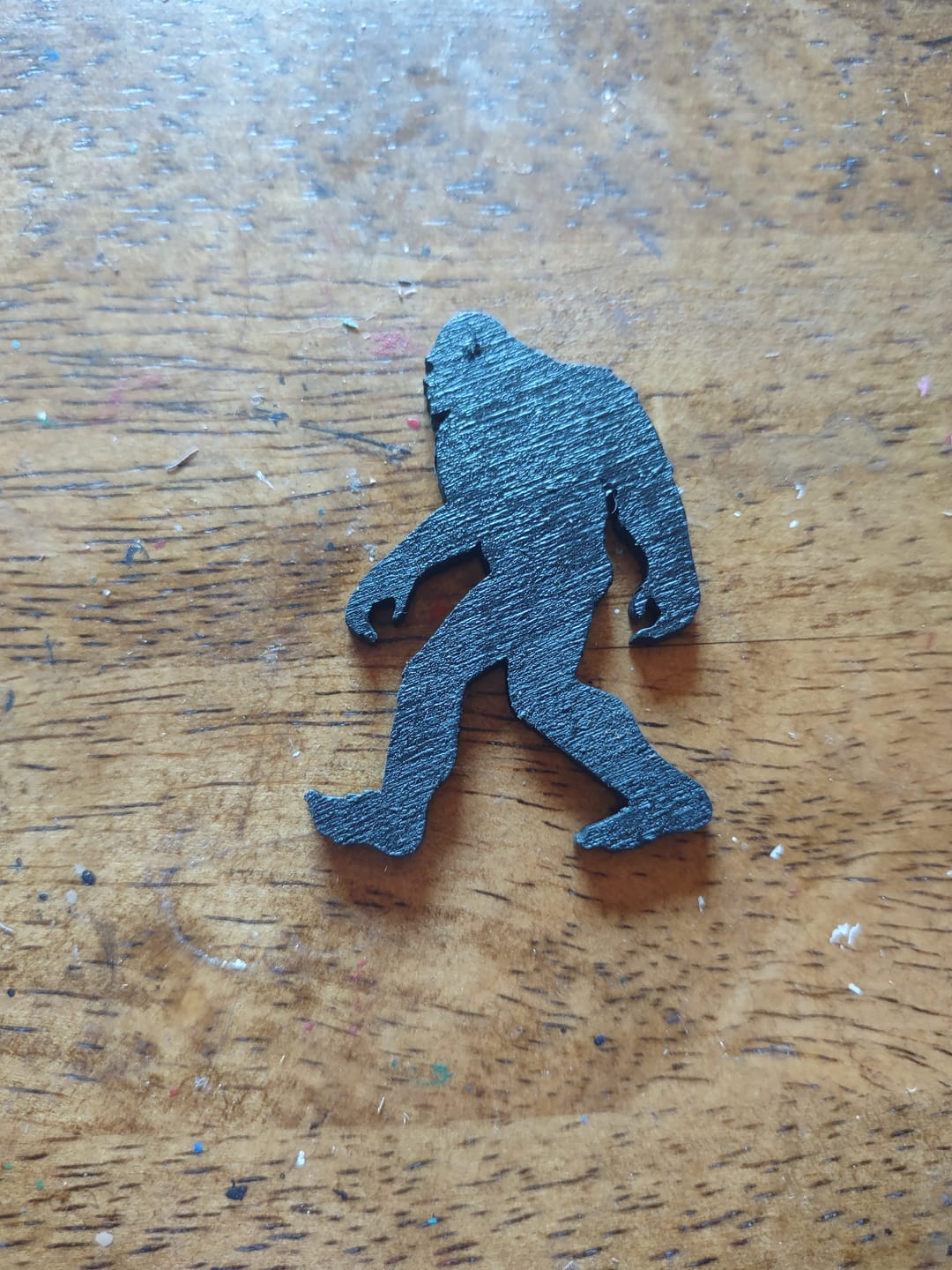 Customer photo review of Unfinished Wood Bigfoot Sasquatch Silhouette - Craft- up to 46" DIY