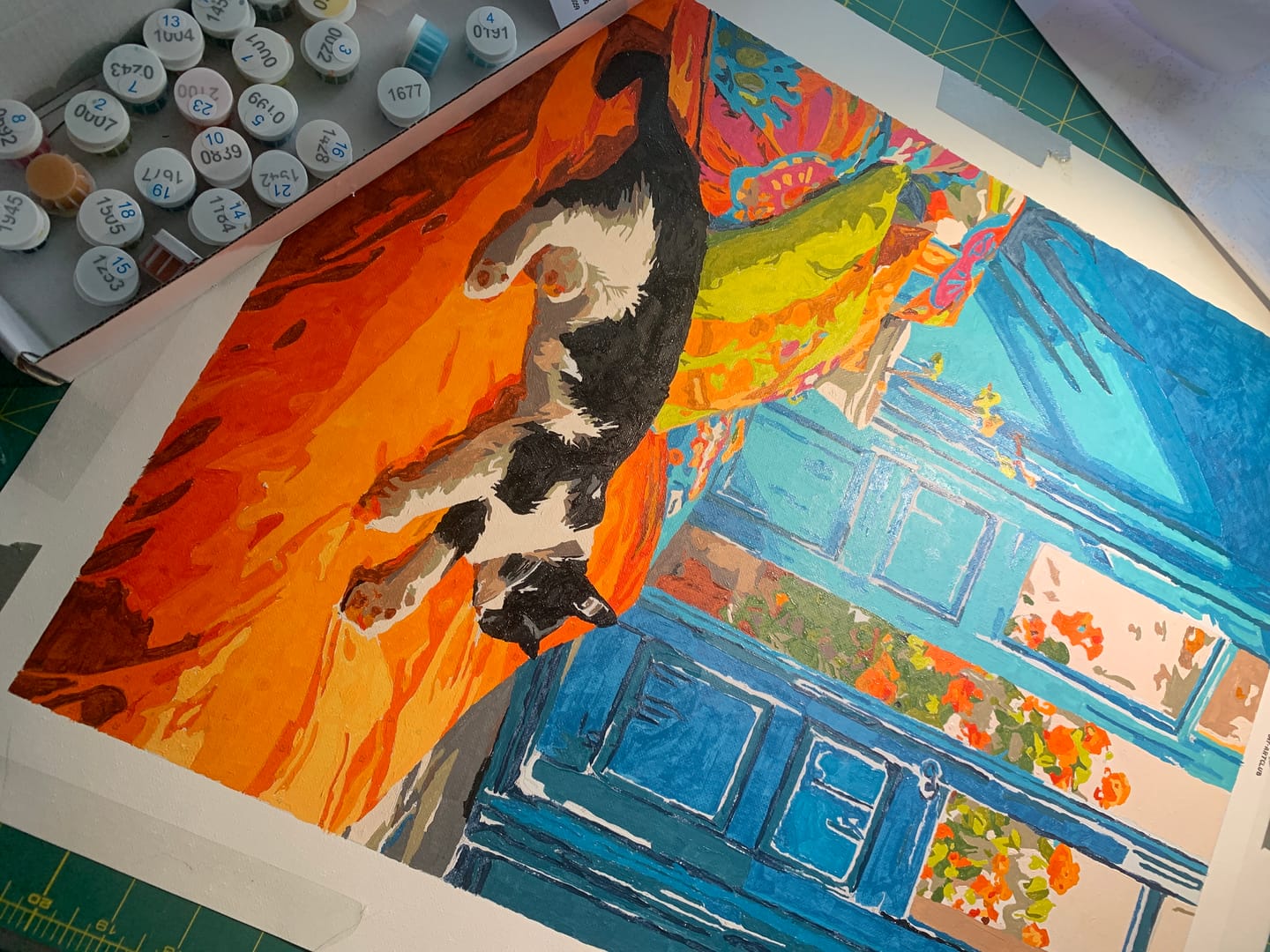 Customer photo review of A daytime nap | Paint by Number