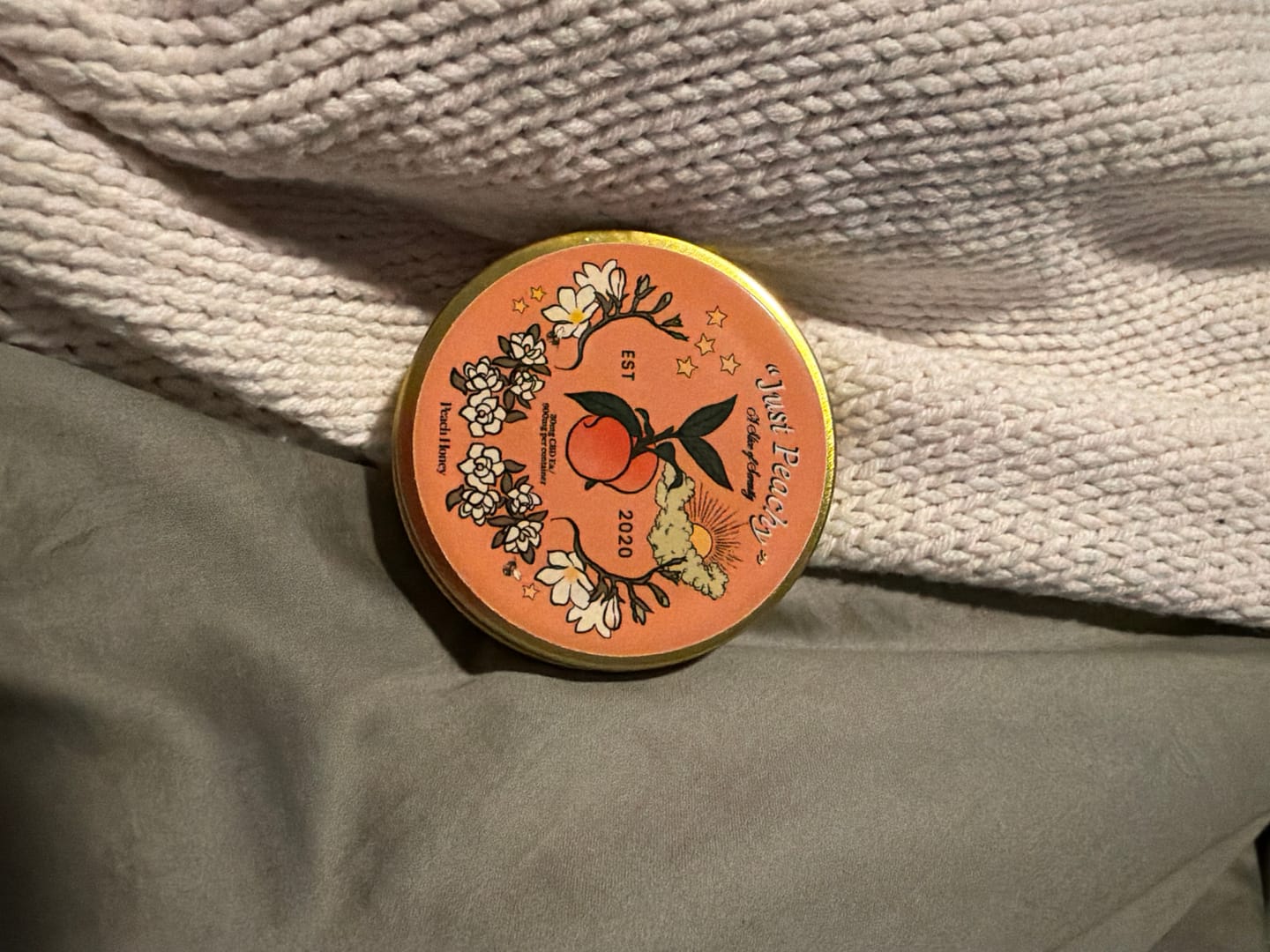 Customer photo review of "Just Peachy" CBD Gummies