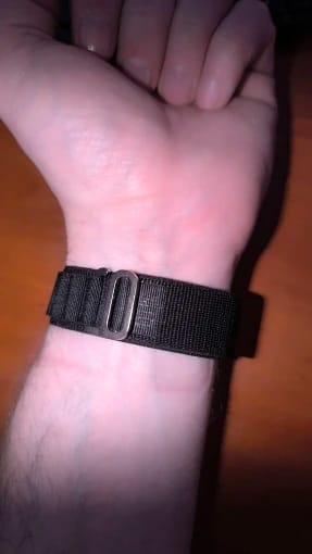 Customer photo review of COROS Nylon Band Strap For Smartwatch - Breathable Sport Loop