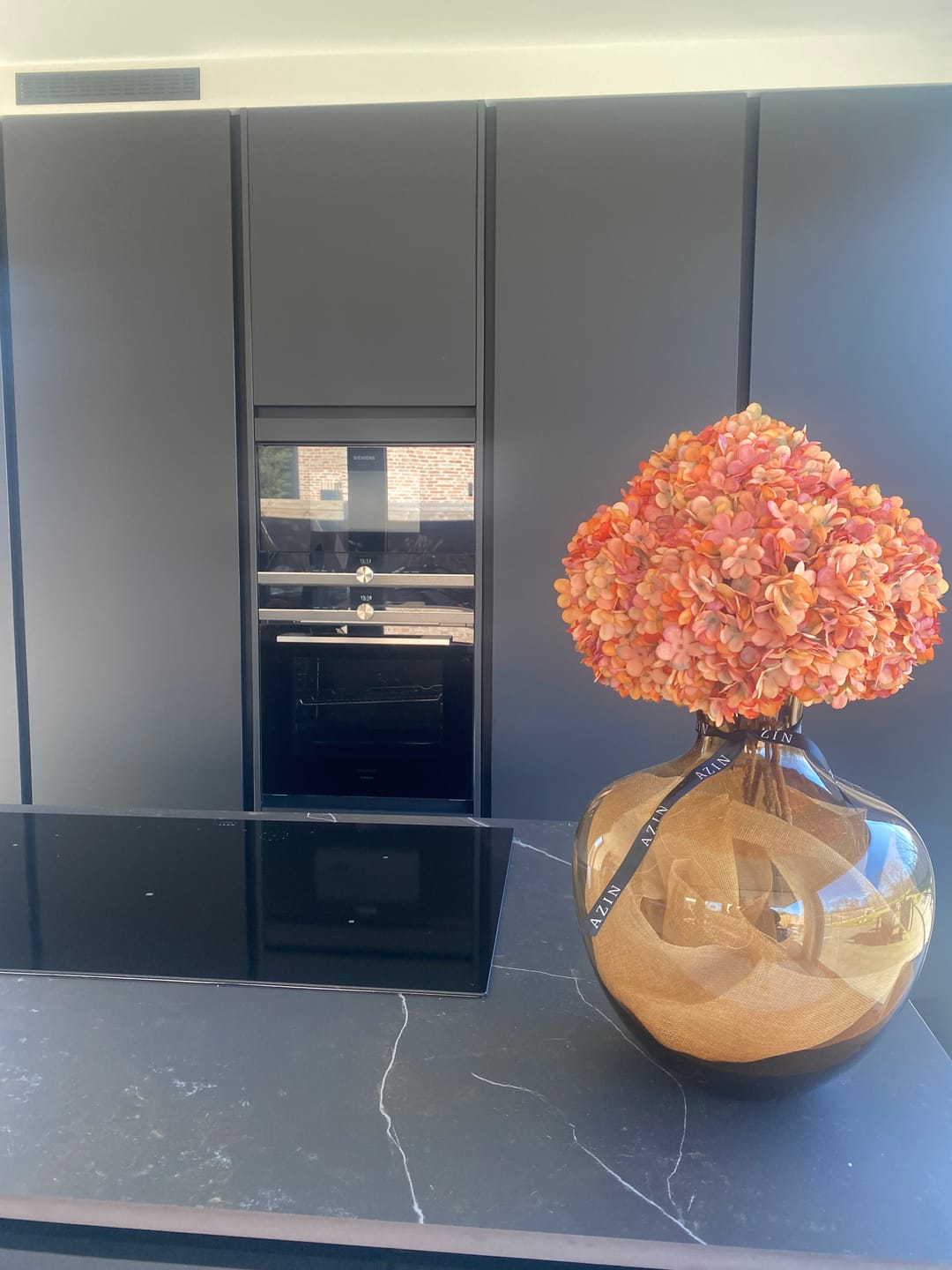 Customer photo review of Grote Zijden Hortensia - Oranje
