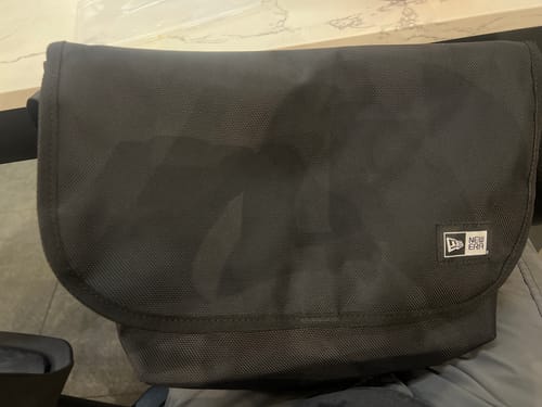 Customer photo review of New Era Black Messenger Bag