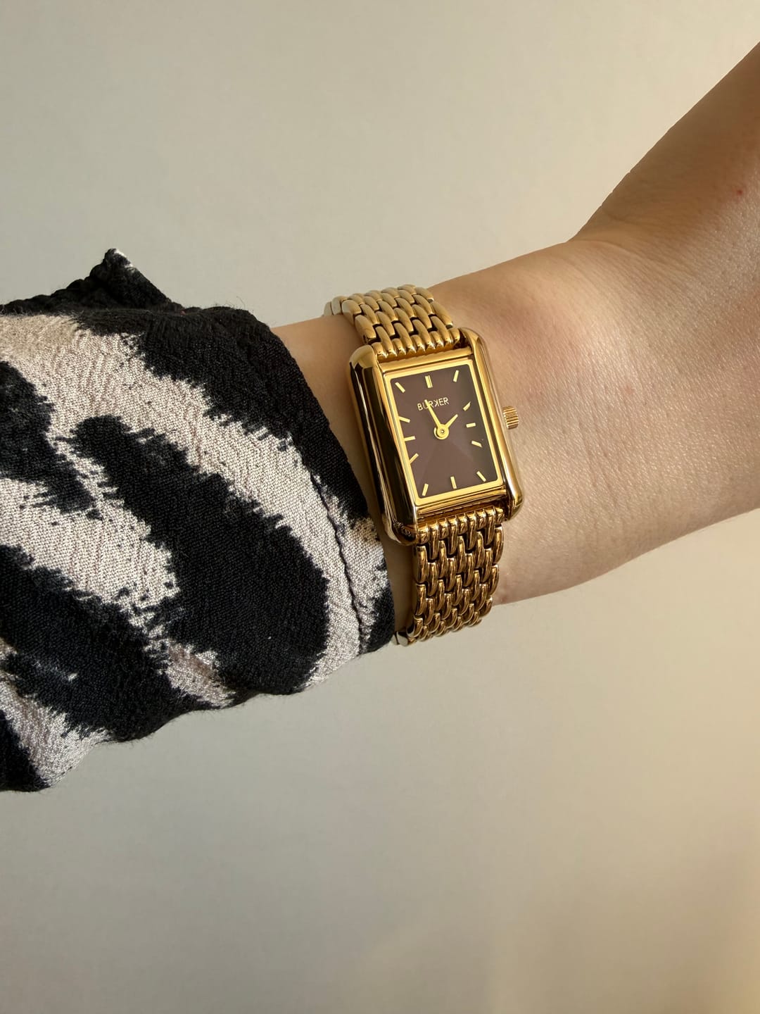 Customer photo review of Olivia Petite Gold Burgundy