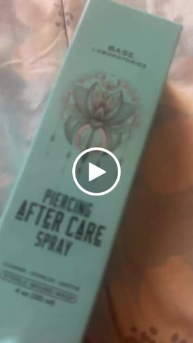 Customer video review of Piercing Aftercare Spray